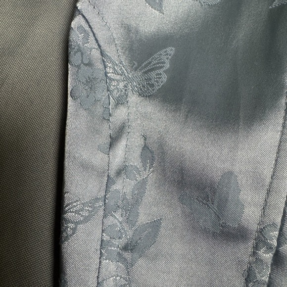 Light Blue Womens Medium Cropped Corset Top Regency Coquette Feminine Romantic - Picture 8 of 16